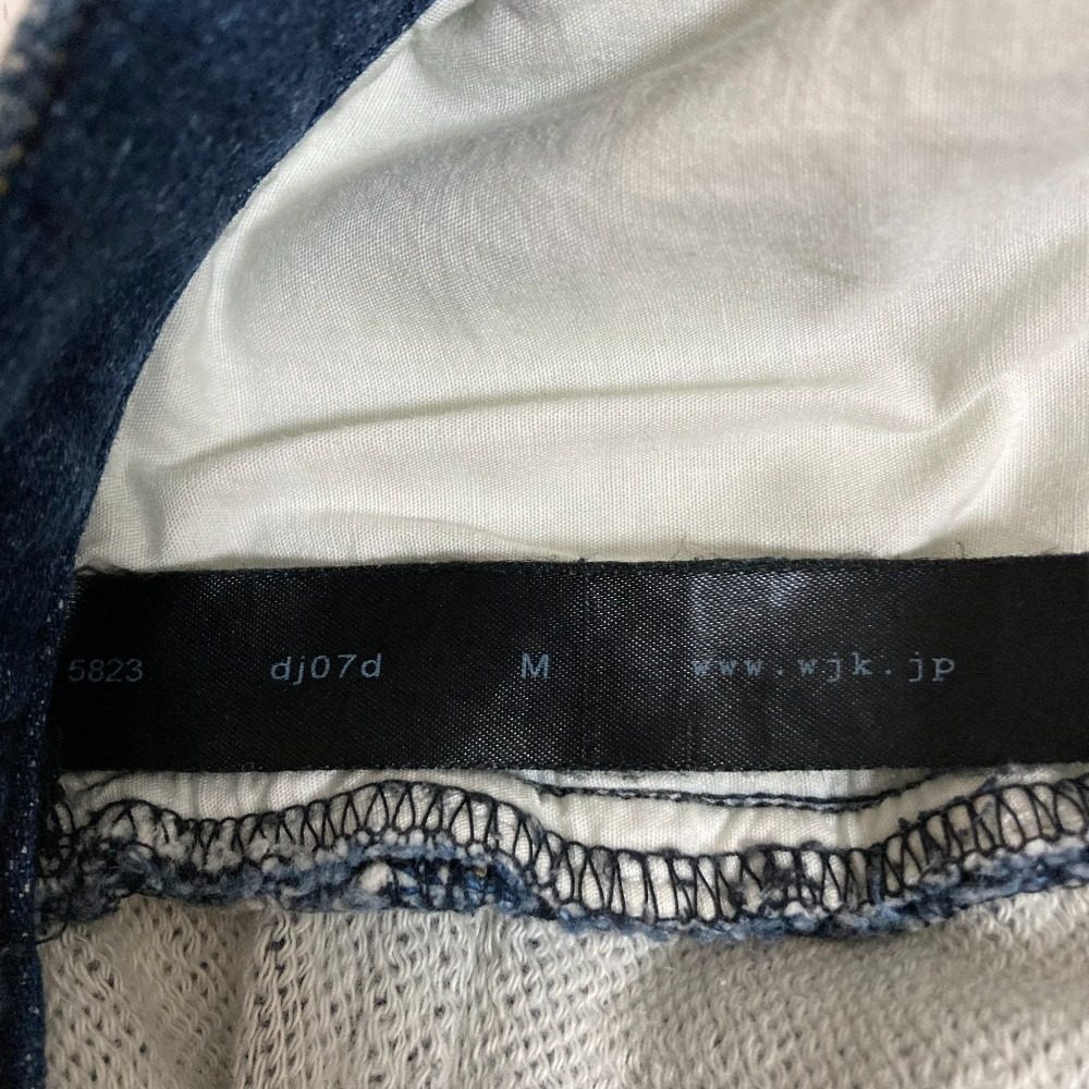 wjk tight knit-denim パンツ