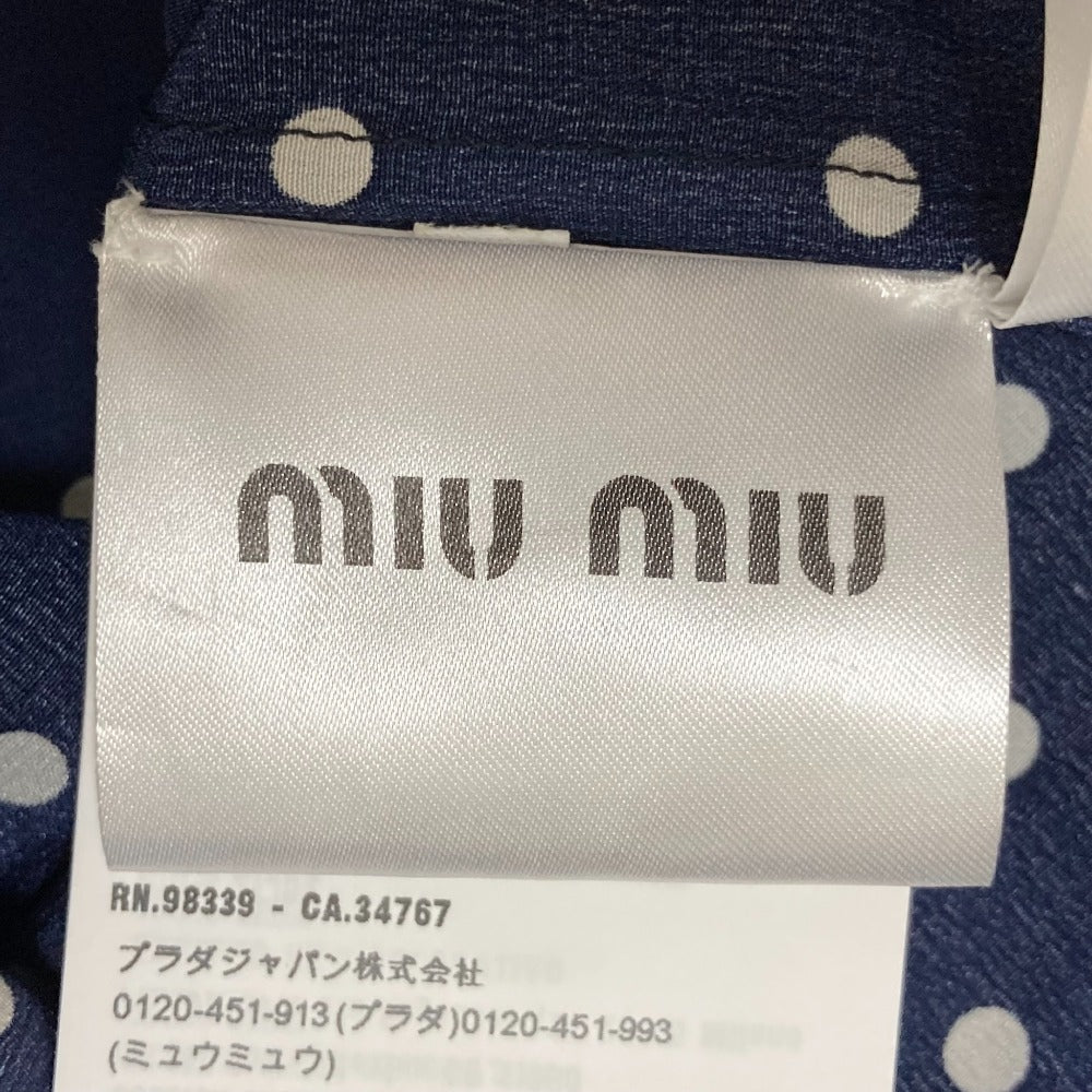 ミュウミュウ ポルカドット クレープデシン セットアップ