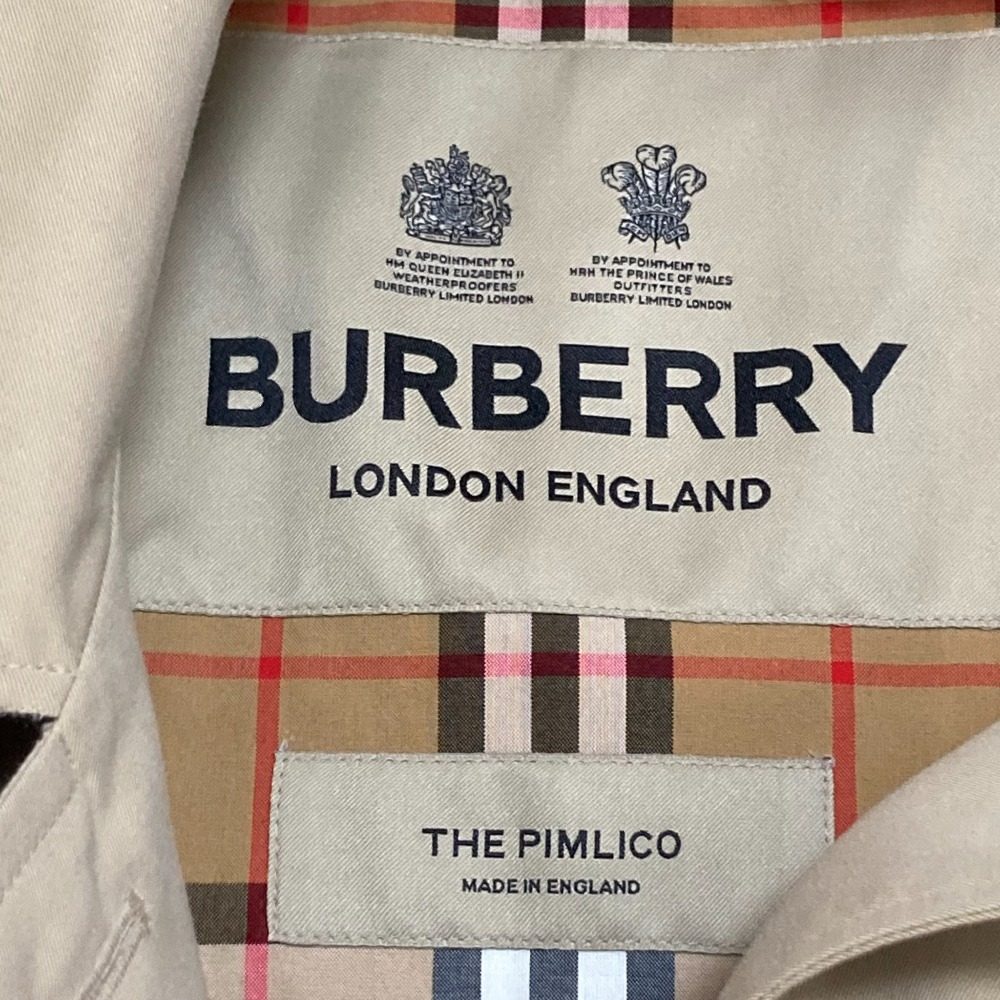 バーバリー THE PIMLICO コットンステンカラーコート