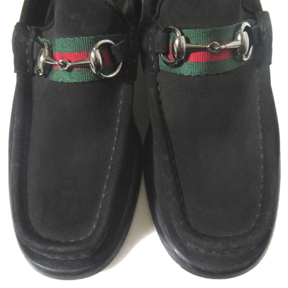 グッチ ホースビット レザー ローファー