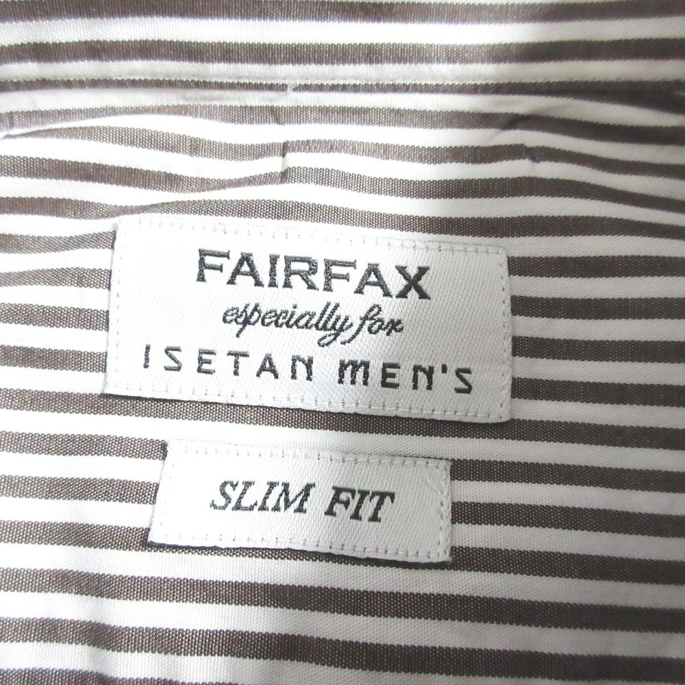 フェアファックス ストライプコットンシャツ