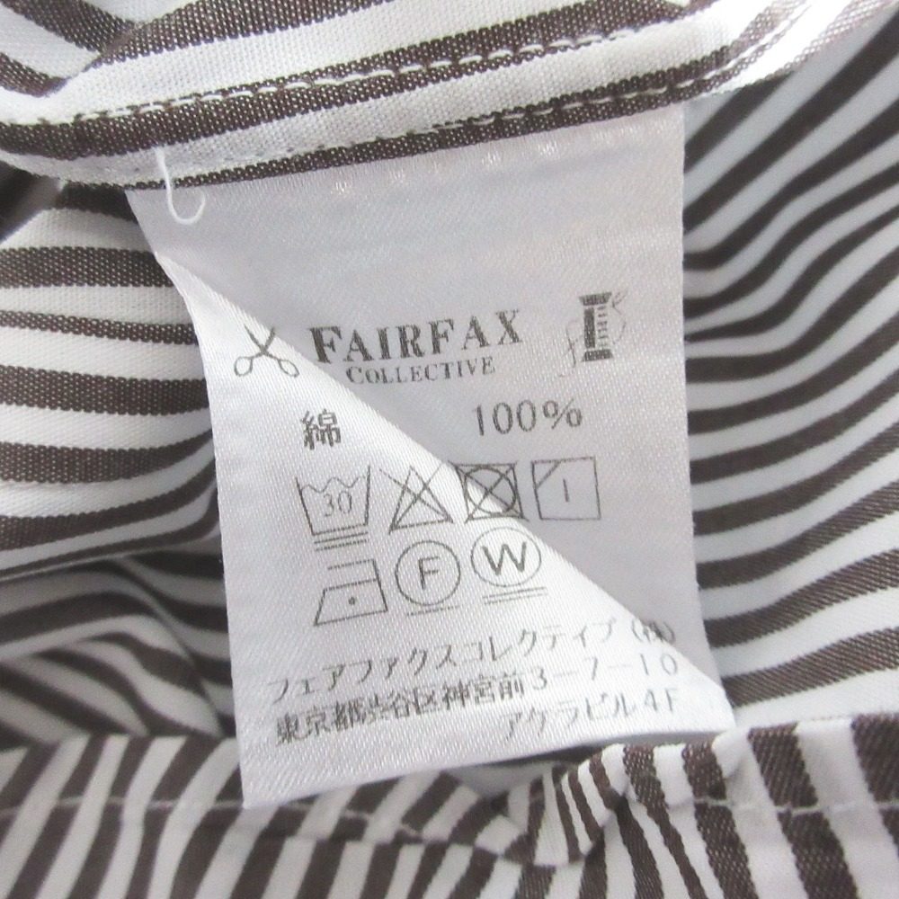 フェアファックス ストライプコットンシャツ