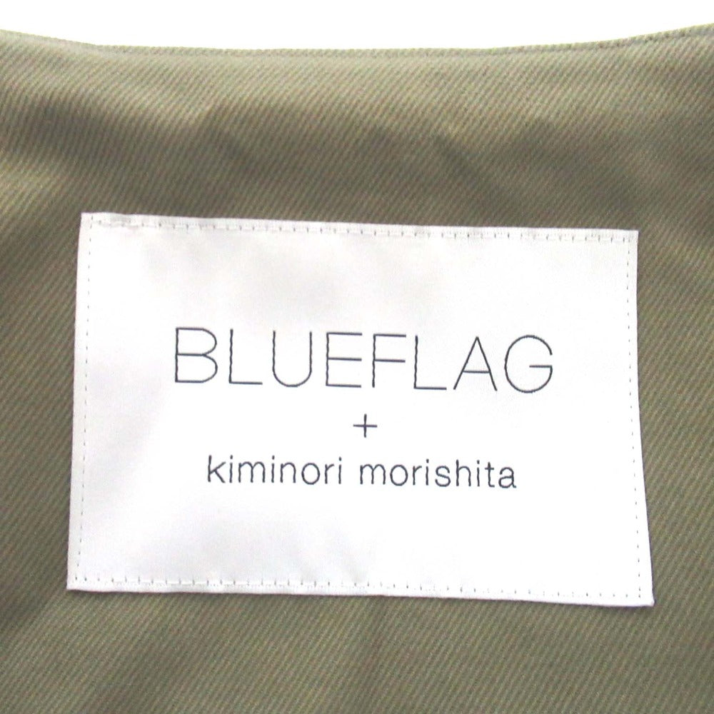 BLUEFLAGキミノリモリシタ ノーカラートレンチコート