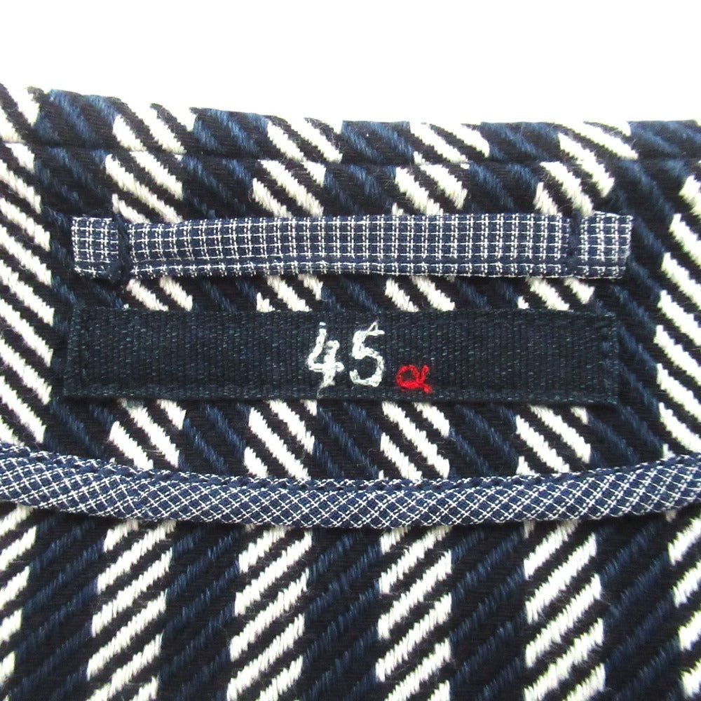 45Rストライプノーカラーコート