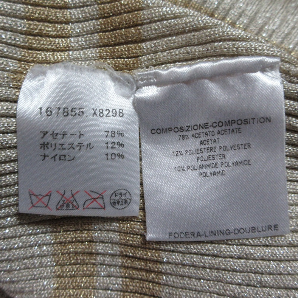 グッチ ラメリブニットトップス