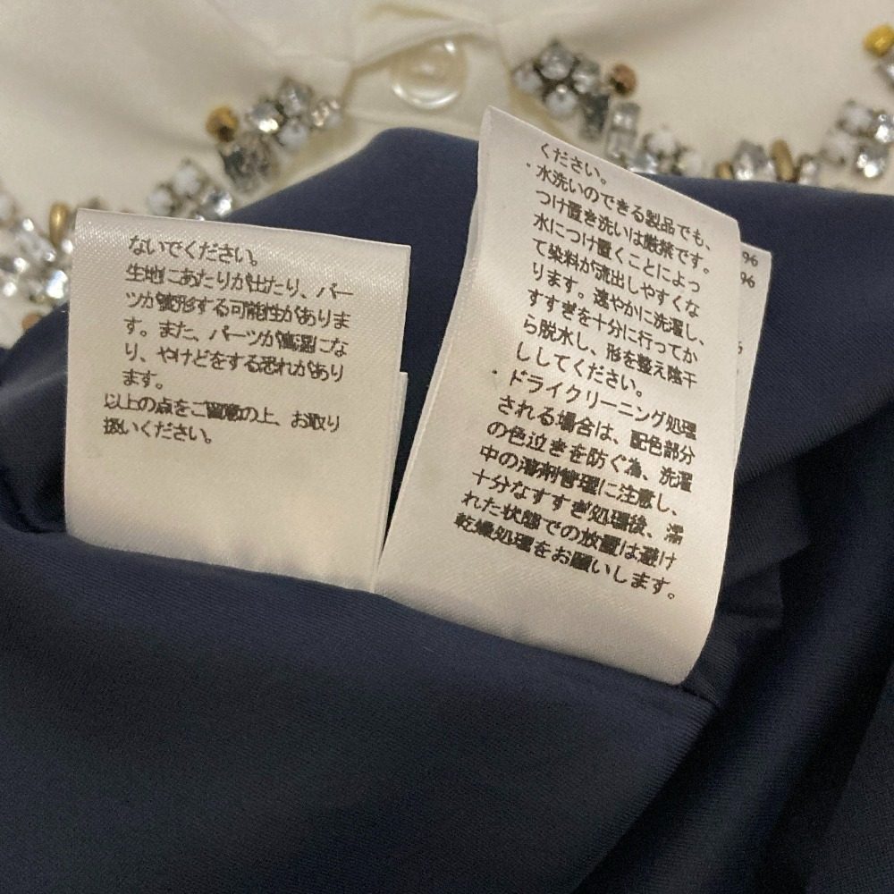 チェスティ ビジューカラードッキングシャツワンピース