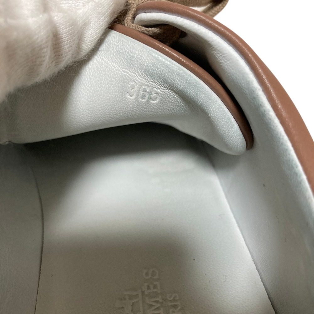 エルメス ハッピー レザー厚底スニーカー