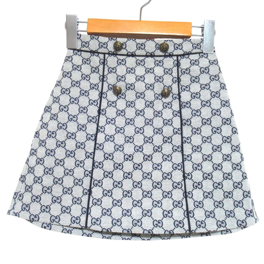 グッチ BEEボタン GGジャカード キッズスカート