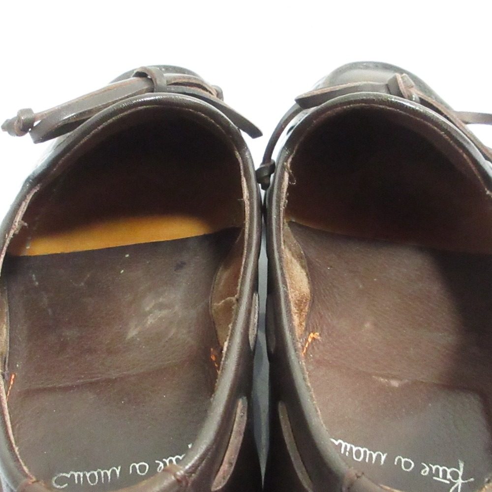 サントーニ レザーローファー