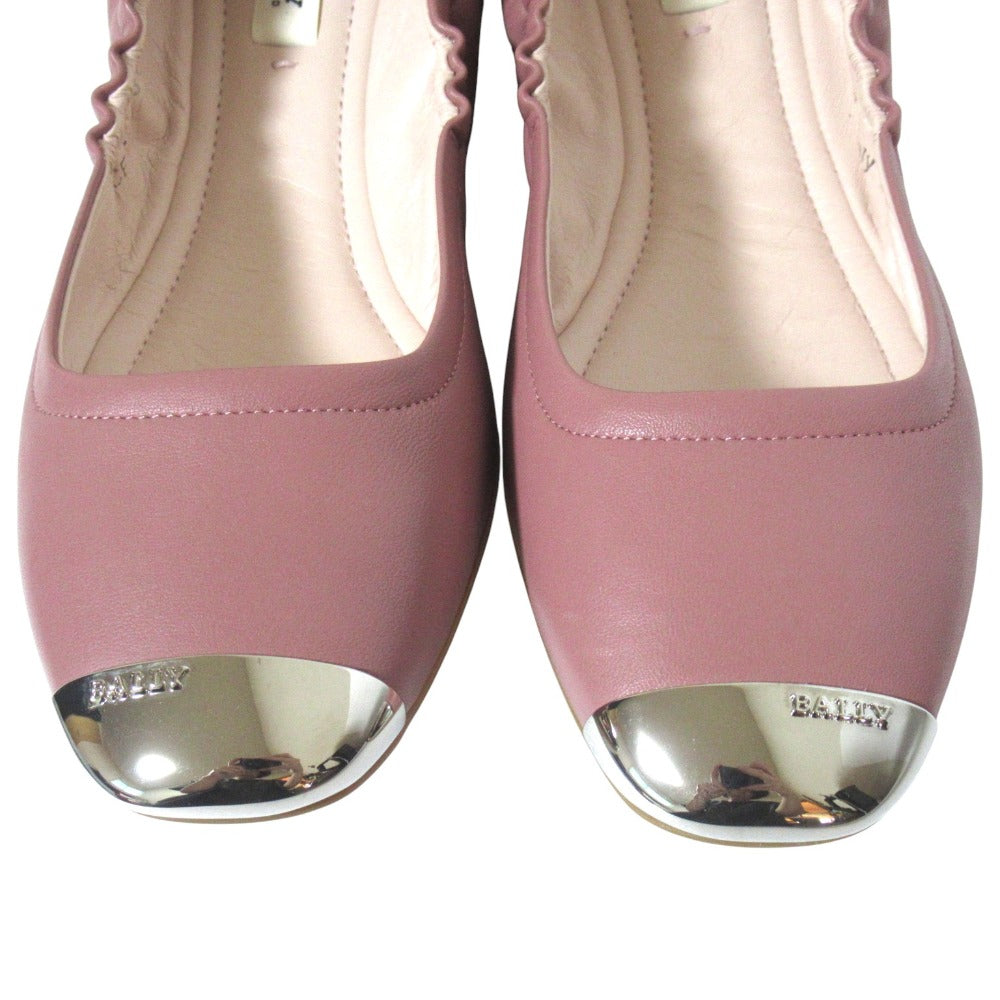バリー レザーバレエフラットシューズ