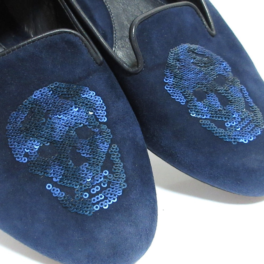 アレキサンダーマックイーン スカル刺繍ローファー