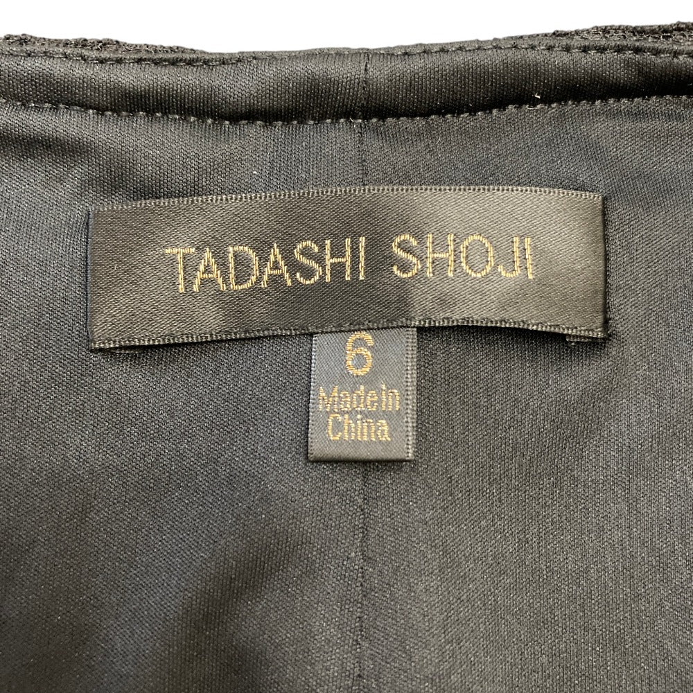 タダシショージ フラワーレース スパンコール ノーカラージャケット