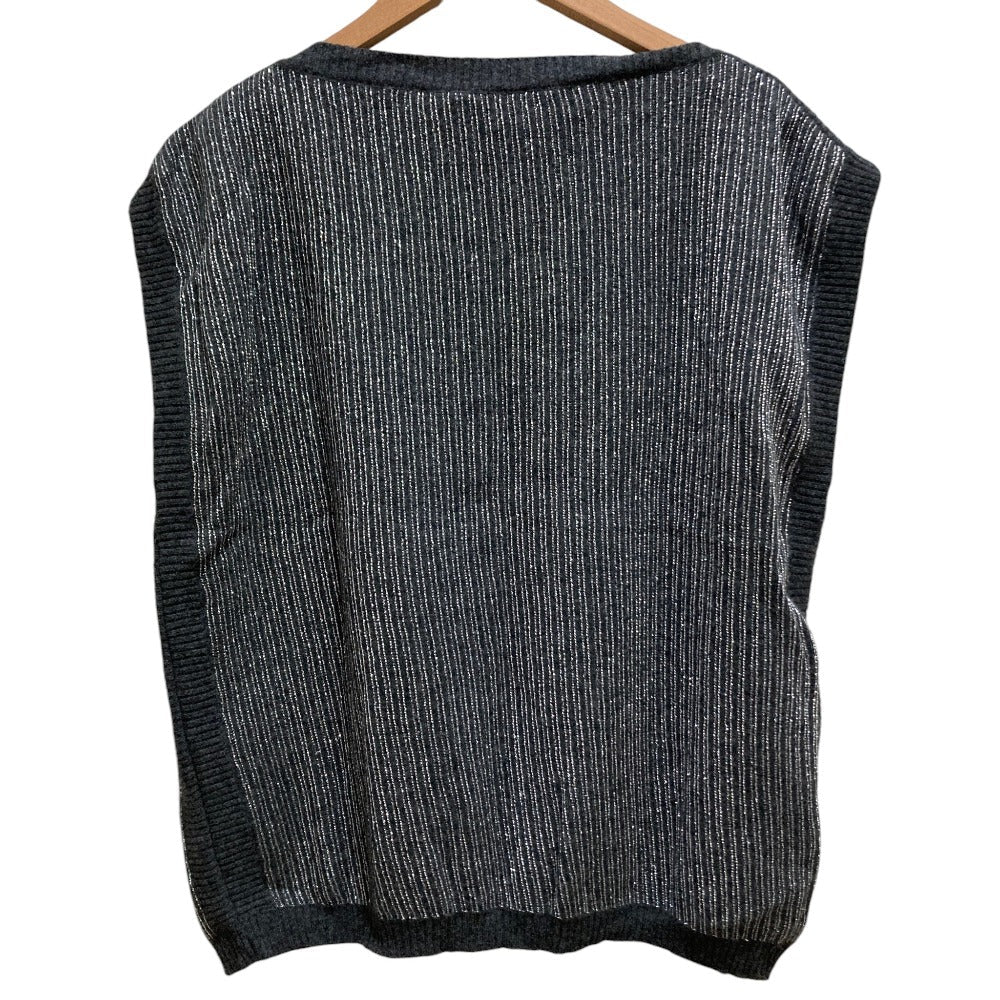 ヴァレンティノブティック カシミヤブレンド ラメ糸 ニットベスト