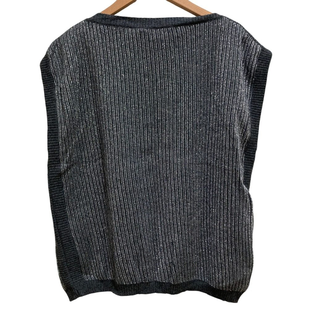 ヴァレンティノブティック カシミヤブレンド ラメ糸 ニットベスト