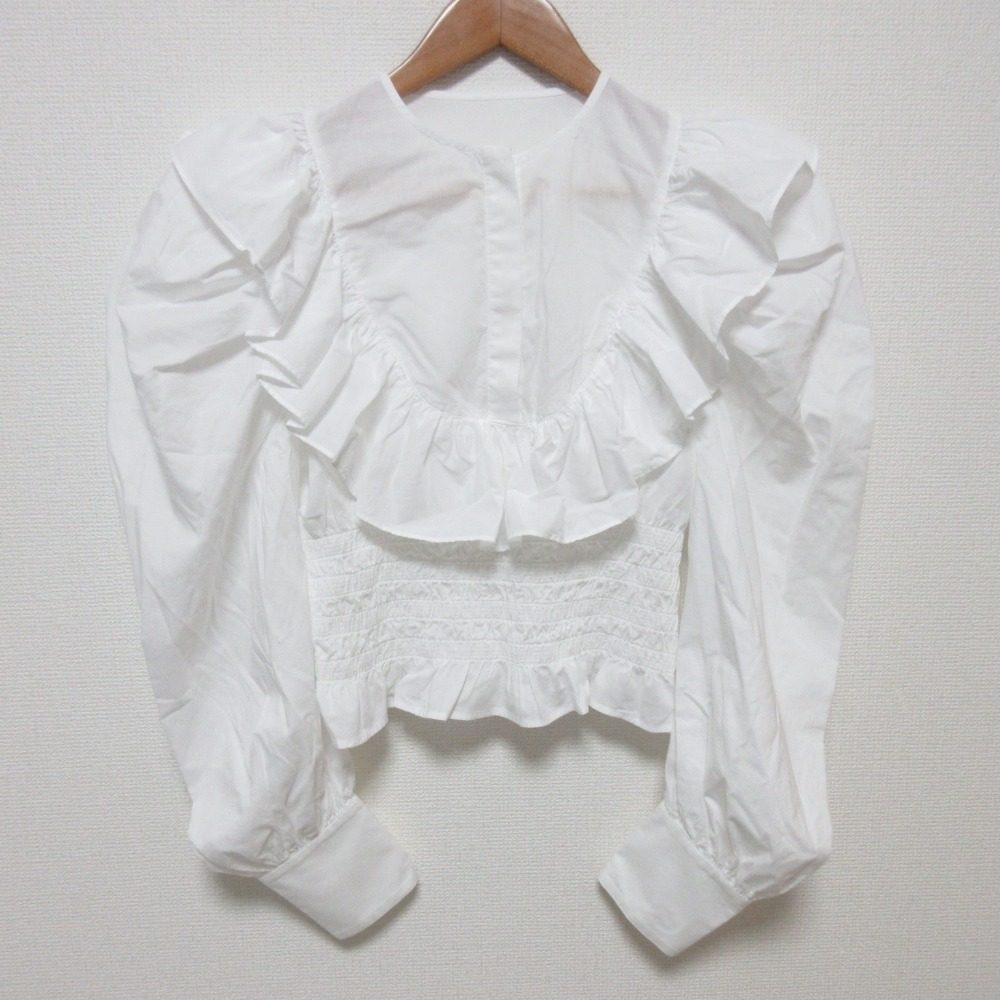 シーニュ Mireille シフォンクロップドトップス