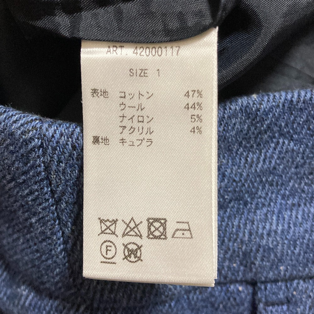 ライフウィズフラワーズ ウールブレンドテーパードパンツ