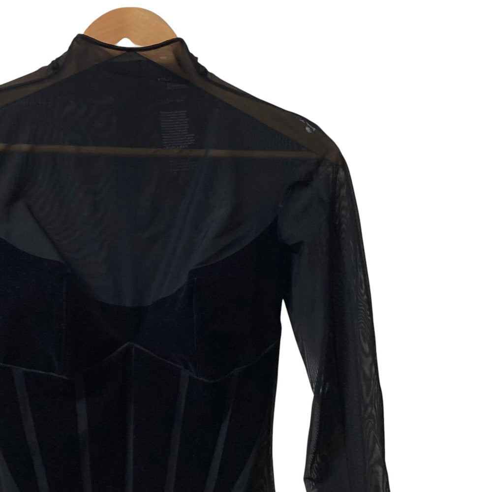 ミュグレー ウォルフォード Flocked Shaping Body ボディスーツ