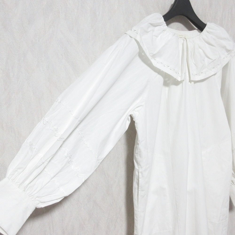 ヌキテパ POPLIN DOBBY ZIGZAG TAPE ワンピース