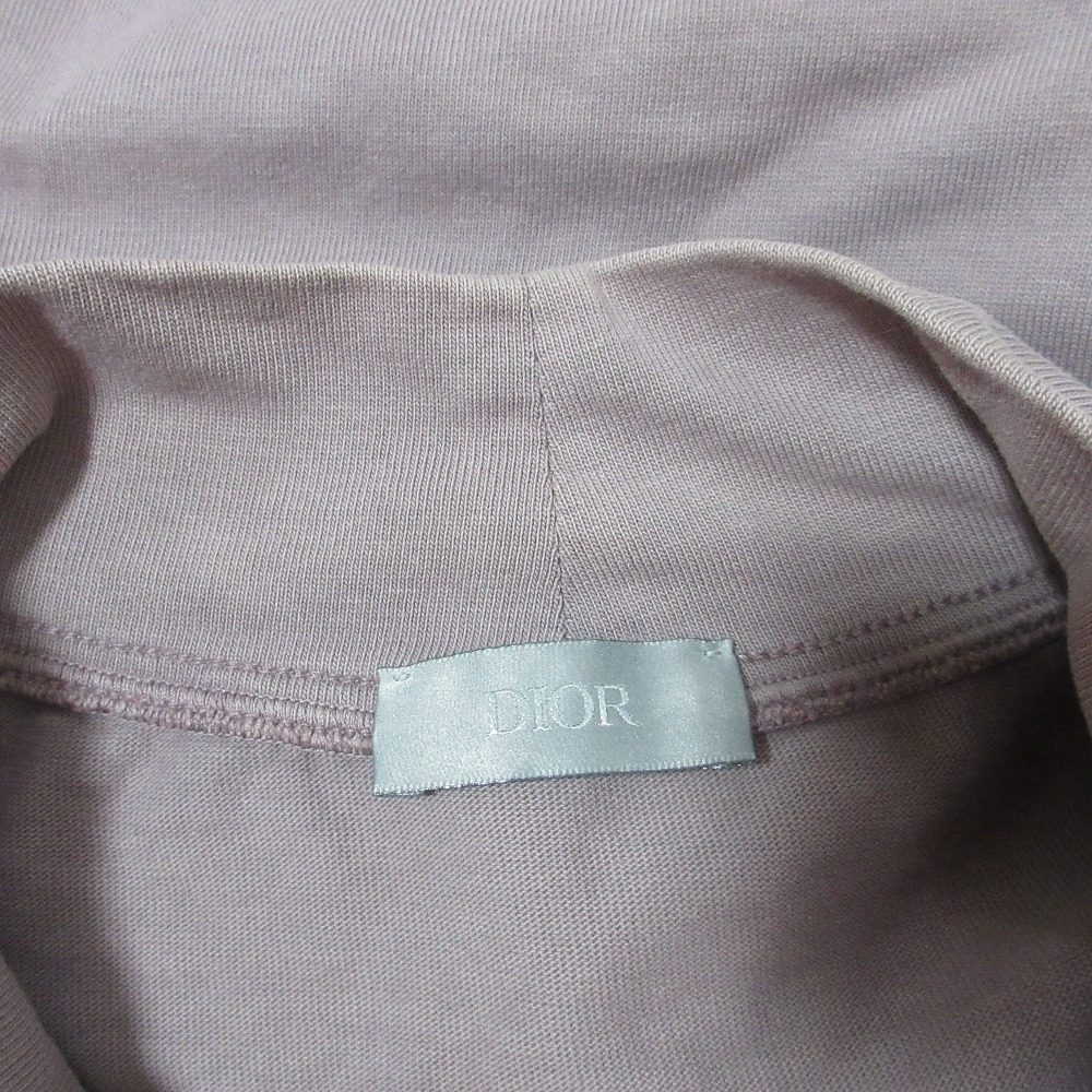 ディオールオム ロゴ刺繍ハイネック長袖Tシャツ