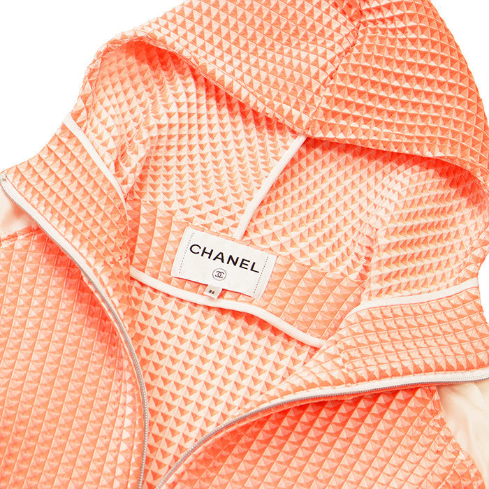 シャネル 3Dワッフルエンボスフーディ