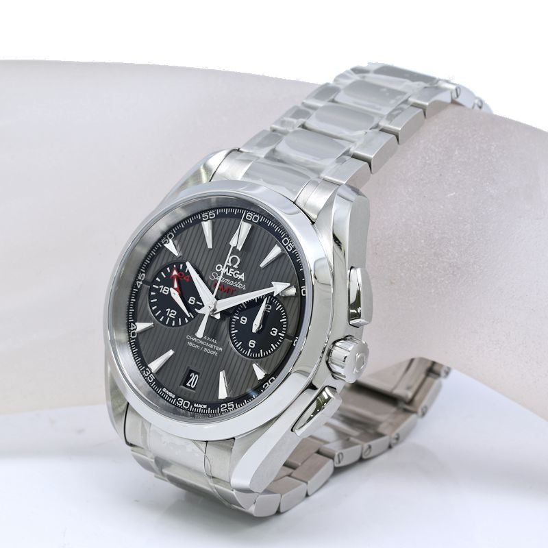 オメガ シーマスター アクアテラ 150m コーアクシャル GMT ステンレススチール メンズ