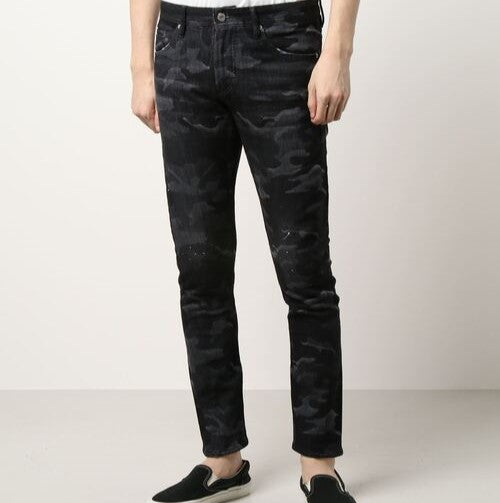 イージーンズ TWIST コットン混デニムパンツ