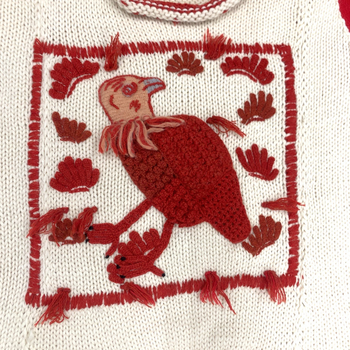 ロエベ コレクションライン ウール刺繍ポンチョ