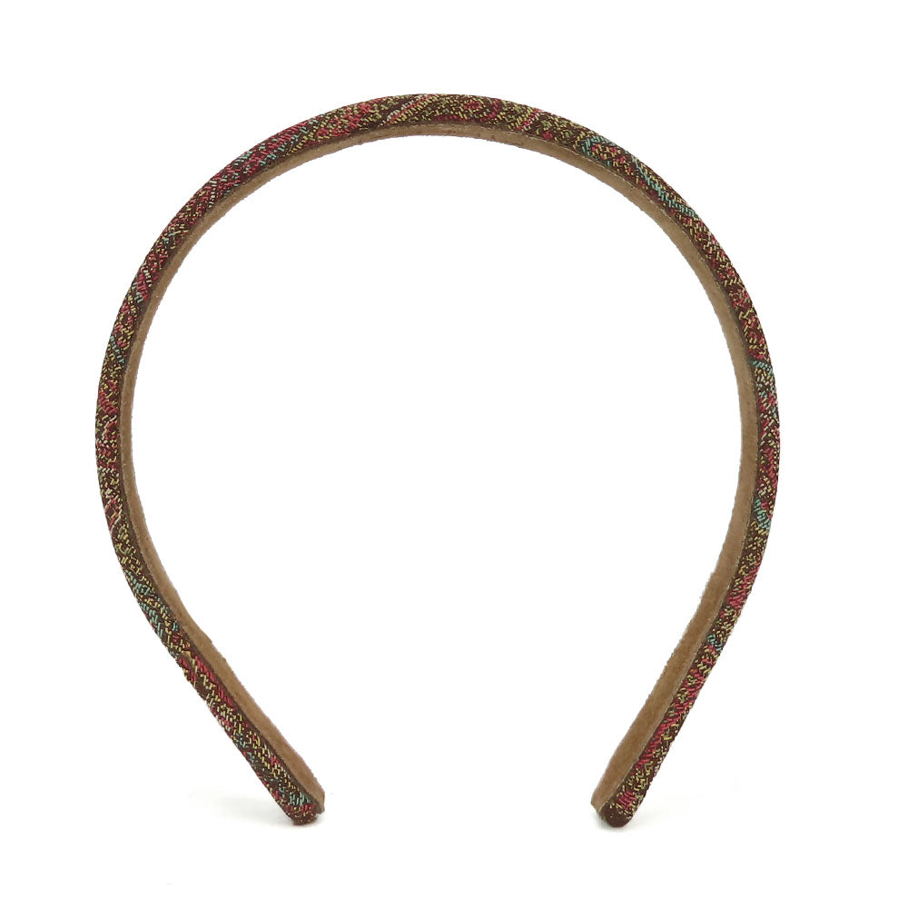 ETRO コットン スエード ペイズリー ヘッドバンド