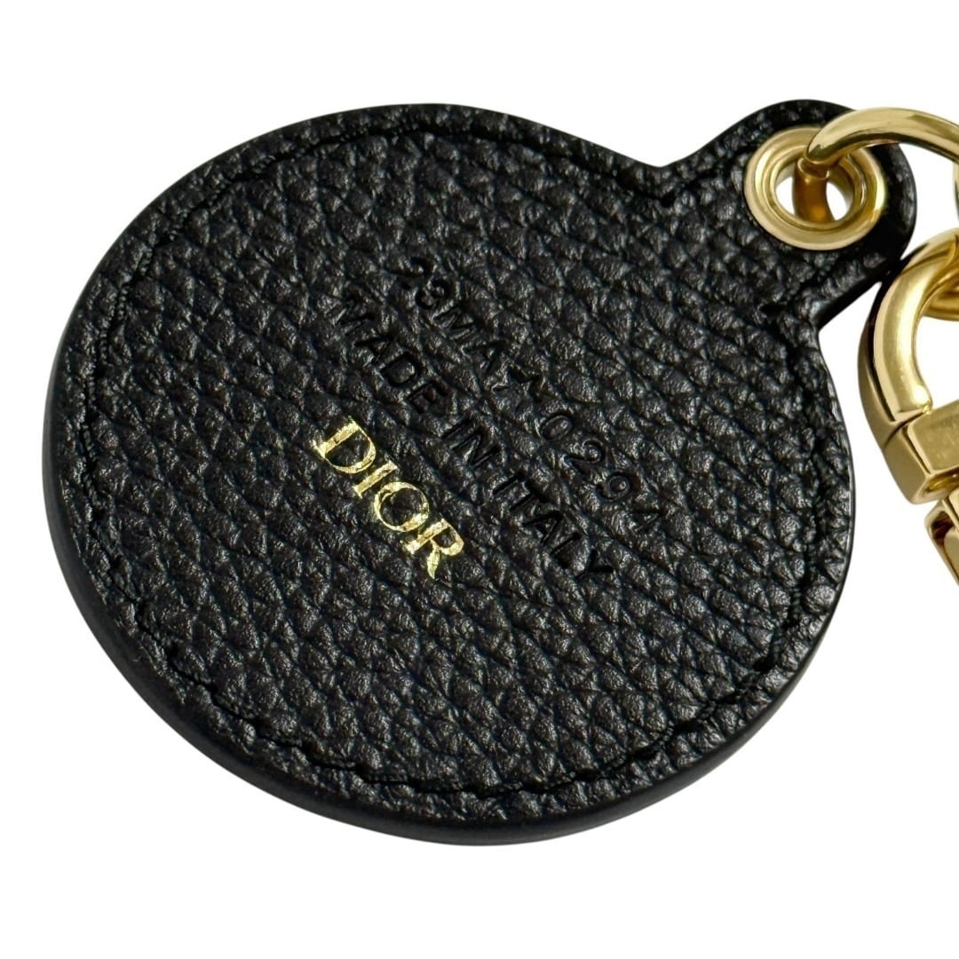 クリスチャンディオール オブリーク レザーキーホルダー