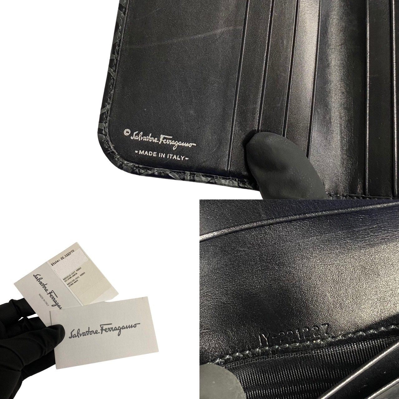 サルヴァトーレ フェラガモ レザー二つ折り財布