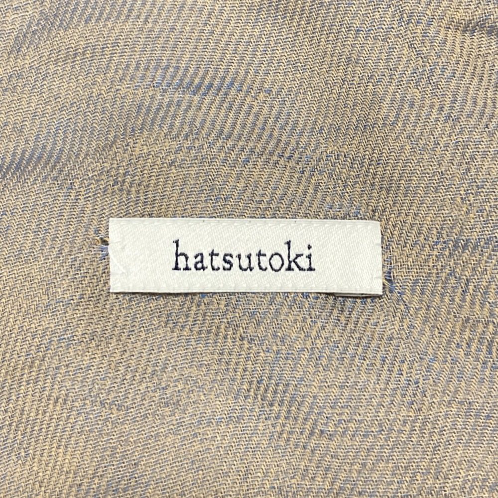 ハツトキ フリンジ大判ストール