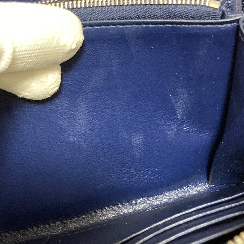 バレンシアガ レザー ラウンドファスナー長財布