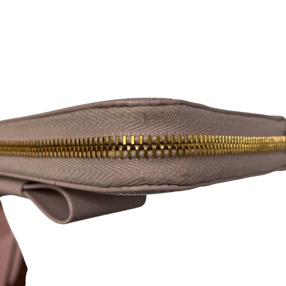 プラダ 1ML506 サフィアノレザー ラウンドファスナー ロングウォレット