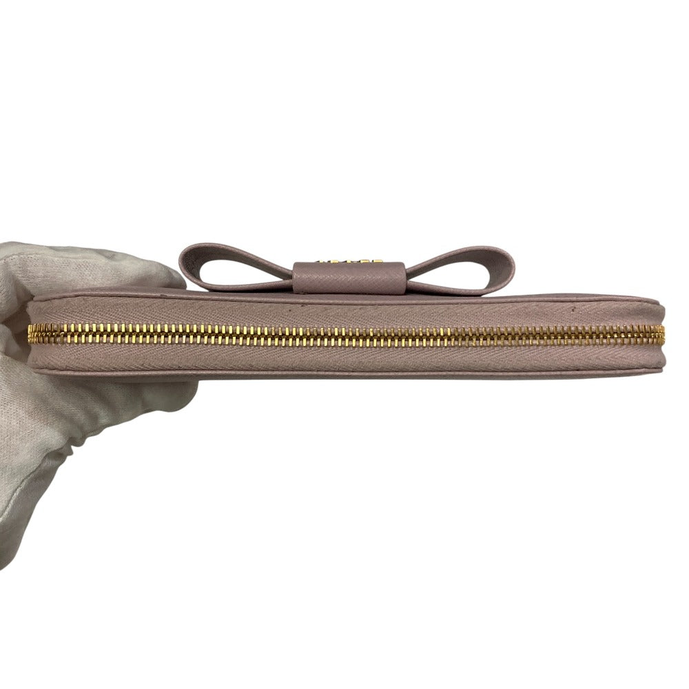 プラダ 1ML506 サフィアノレザー ラウンドファスナー ロングウォレット