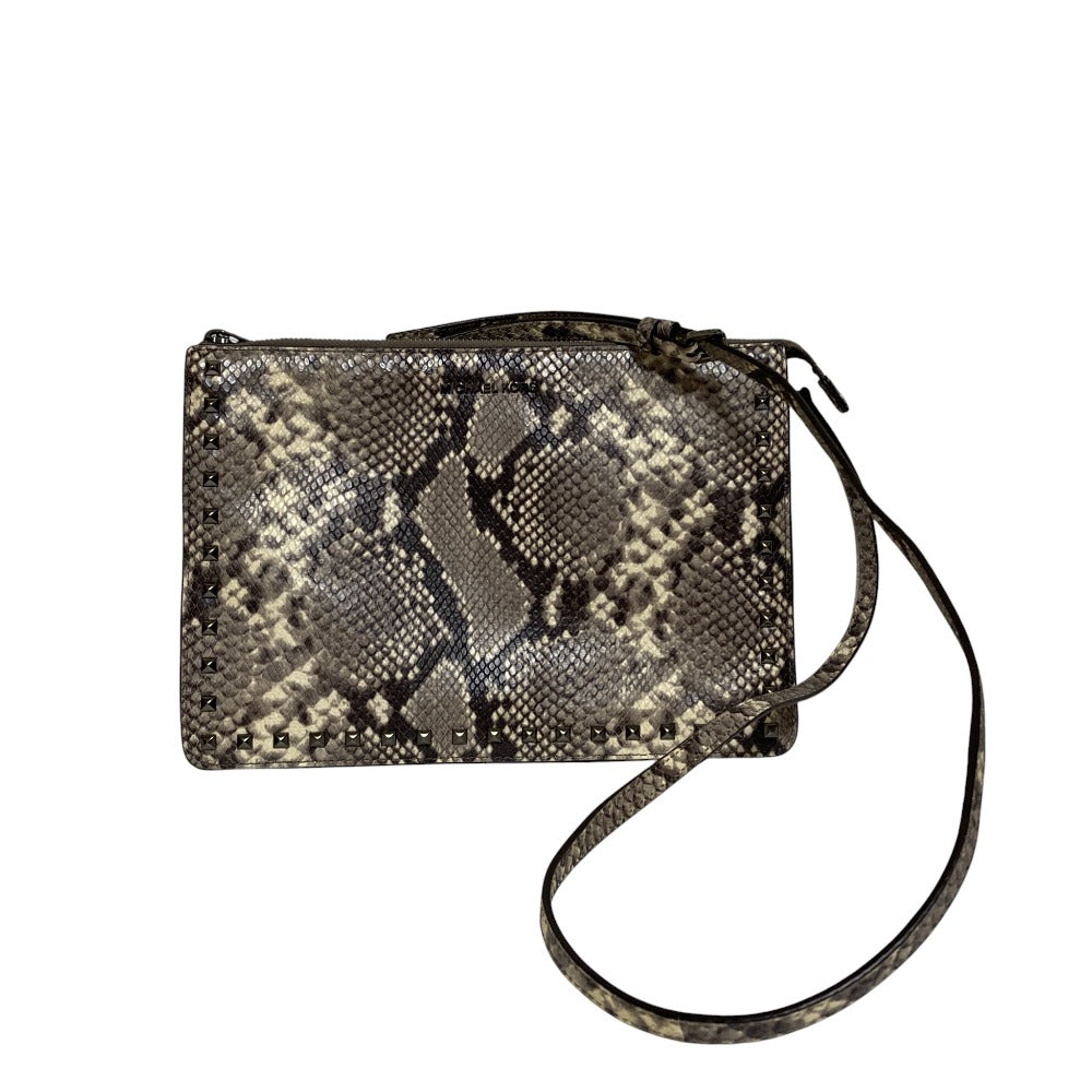 マイケルマイケルコース パイソンプリントショルダーバッグ