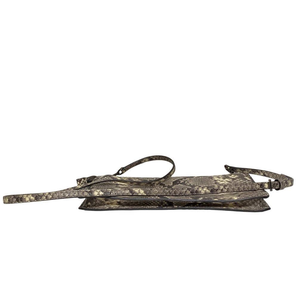 マイケルマイケルコース パイソンプリントショルダーバッグ