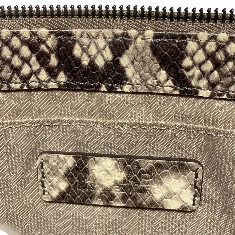 マイケルマイケルコース パイソンプリントショルダーバッグ