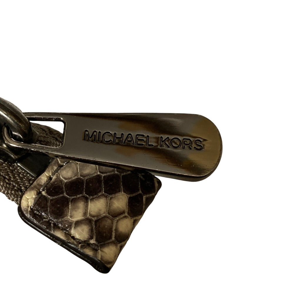 マイケルマイケルコース パイソンプリントショルダーバッグ