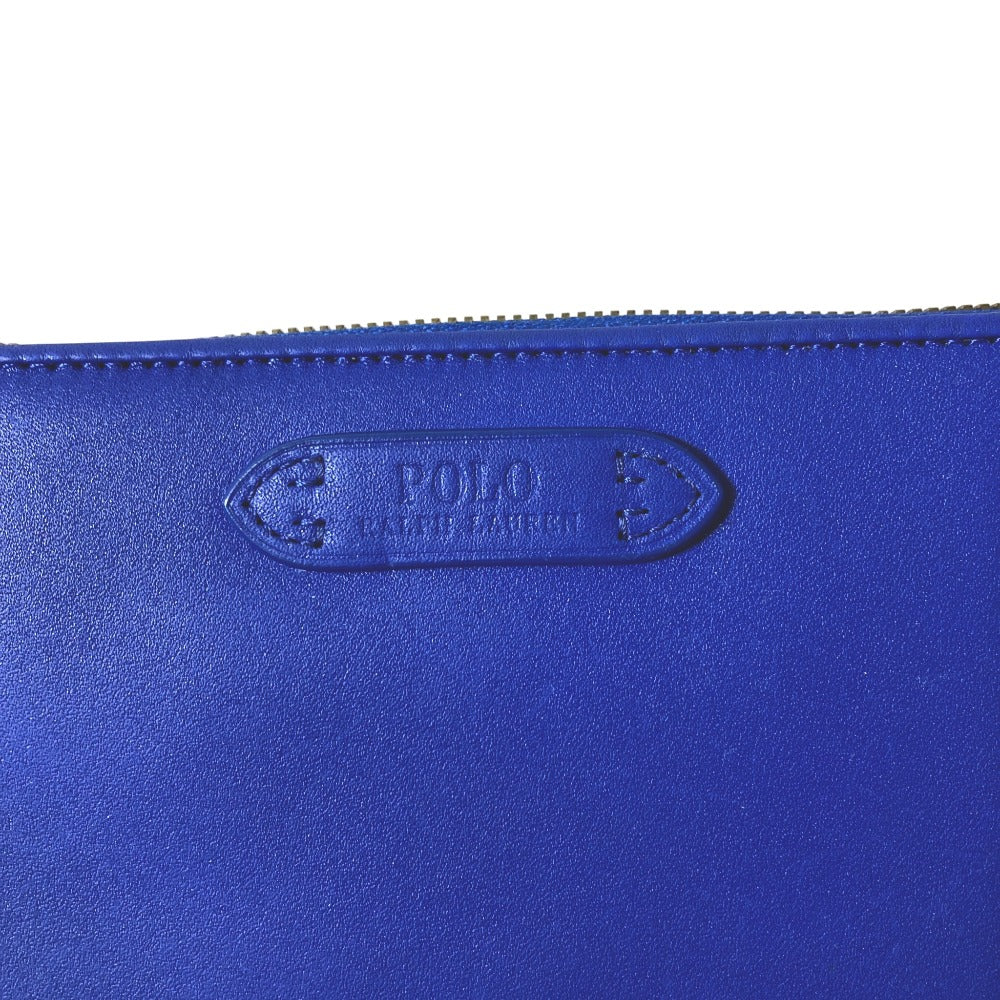ポロ ラルフ ローレン レザー ラウンドファスナー長財布