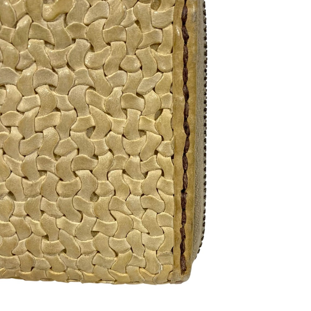 アンリークイール メッシュレザー ラウンドファスナー長財布