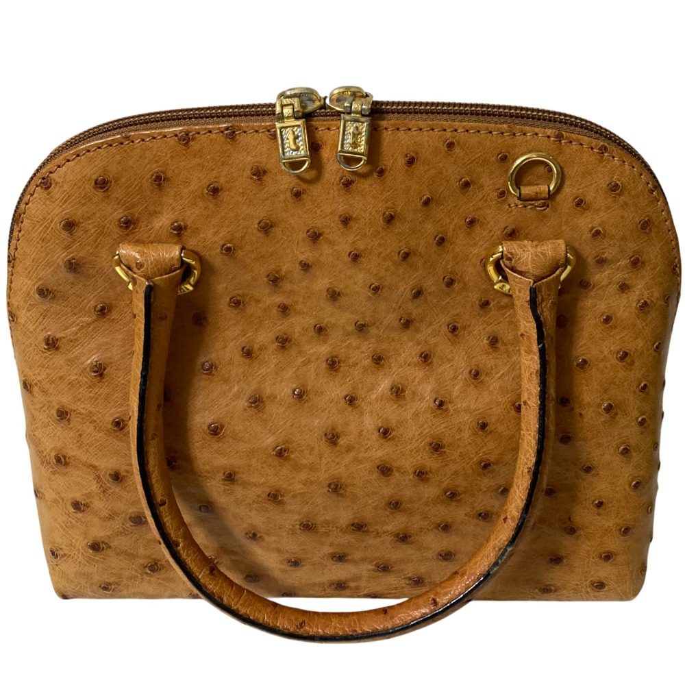 ア・テストーニ オーストリッチレザー 2WAYハンドバッグ