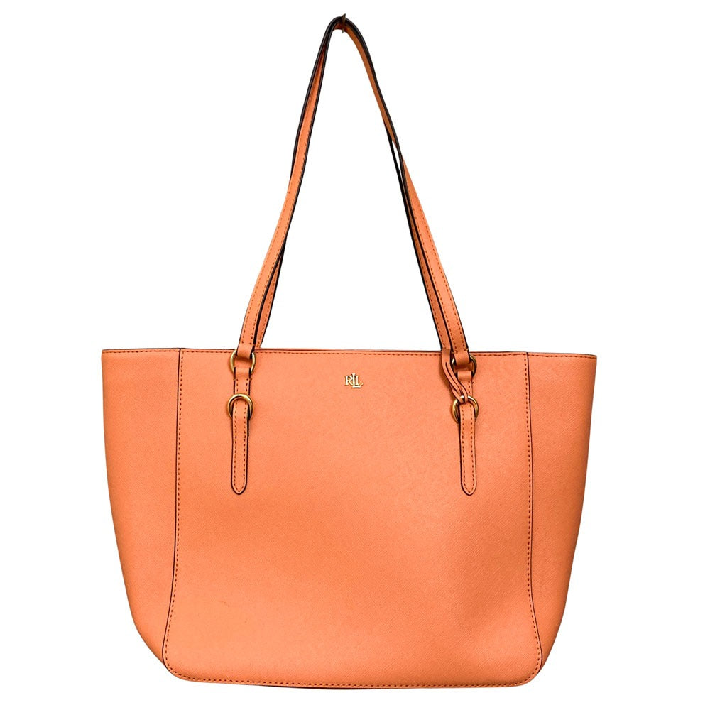 ローレンラルフローレン サフィアーノレザー トートバッグ