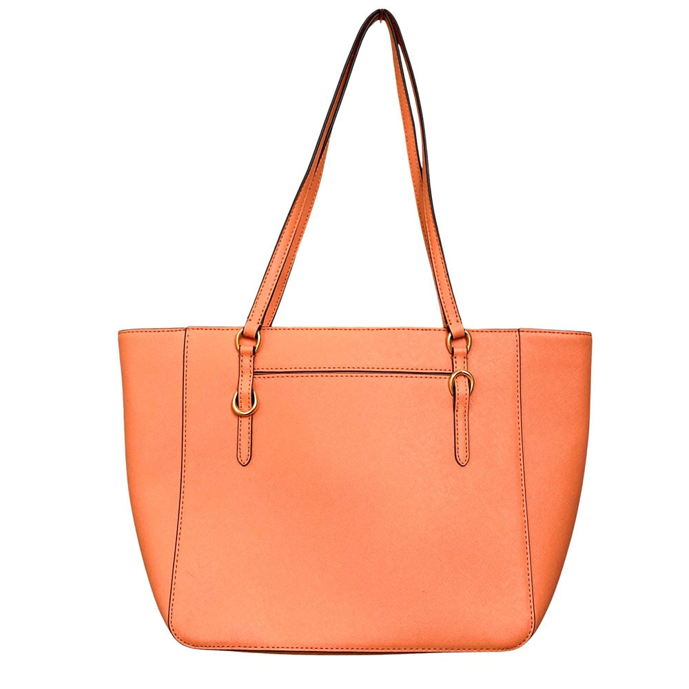 ローレンラルフローレン サフィアーノレザー トートバッグ