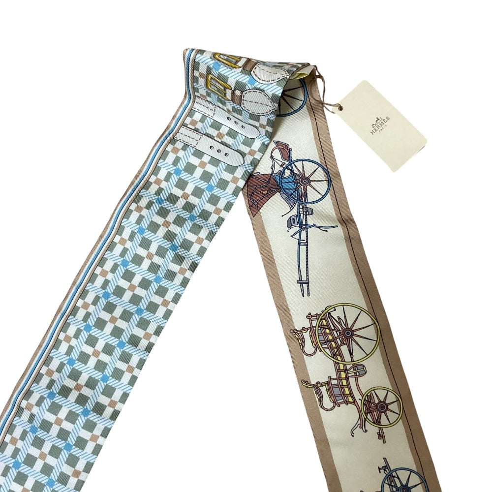 エルメス LES VOITURES NOUVELLE シルクスカーフ