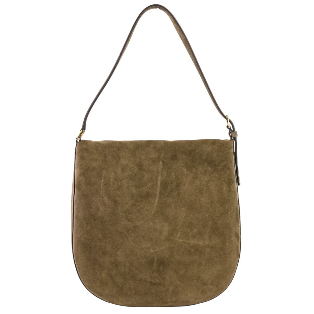サヴェット LARGE TONDO HOBO レザーショルダーバッグ