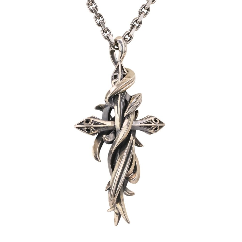 エムズコレクション TENTACLES CROSS PENDANT L シルバー925ネックレス