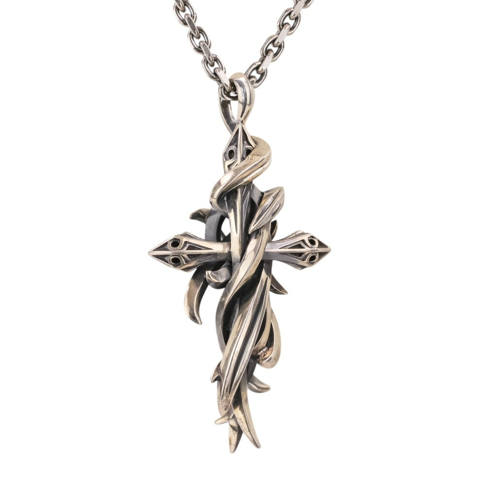 エムズコレクション TENTACLES CROSS PENDANT L シルバー925ネックレス