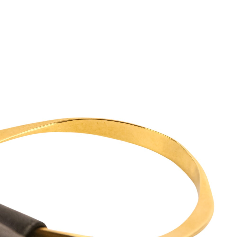 ザロウ GEO BRACELET レザークラッチバッグ