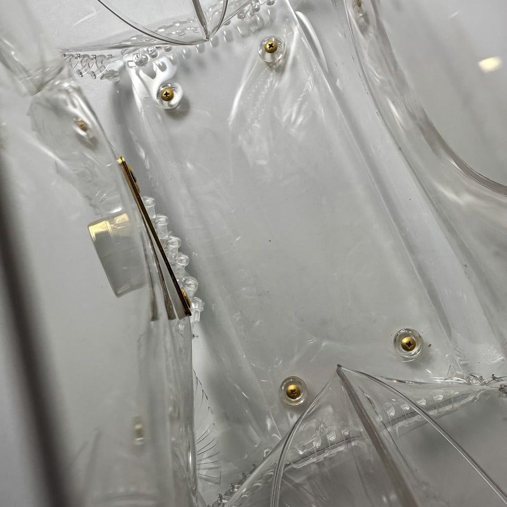 マメクロゴウチ Transparent Sculptural PVCハンドバッグ