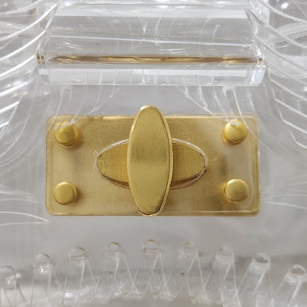 マメクロゴウチ Transparent Sculptural PVCハンドバッグ